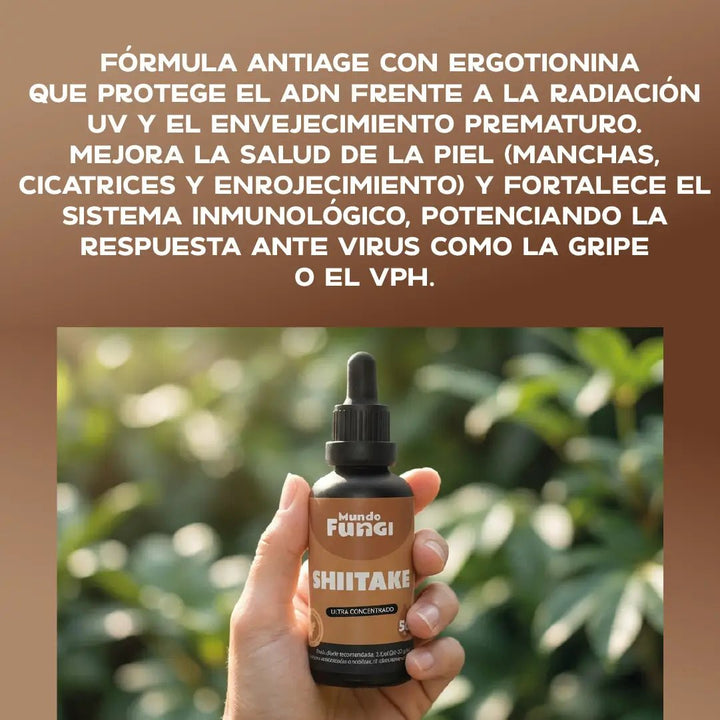 Shiitake Gotas – Piel y Defensas
