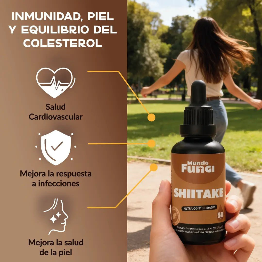 Shiitake Gotas – Piel y Defensas