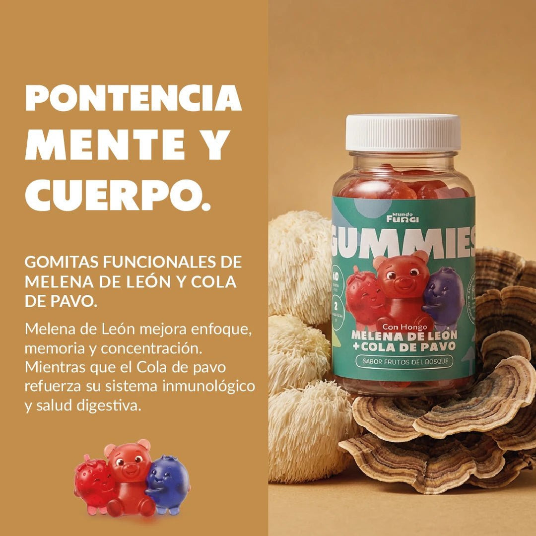 Gummie Melena + Cola de Pavo
