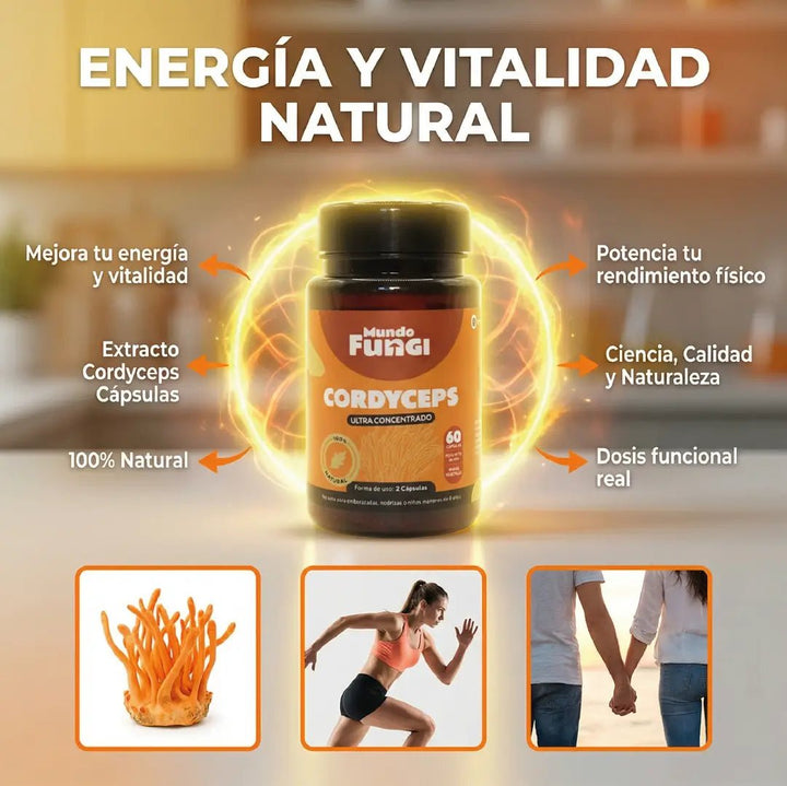 Cordyceps Cápsulas – Energía y Oxigenación