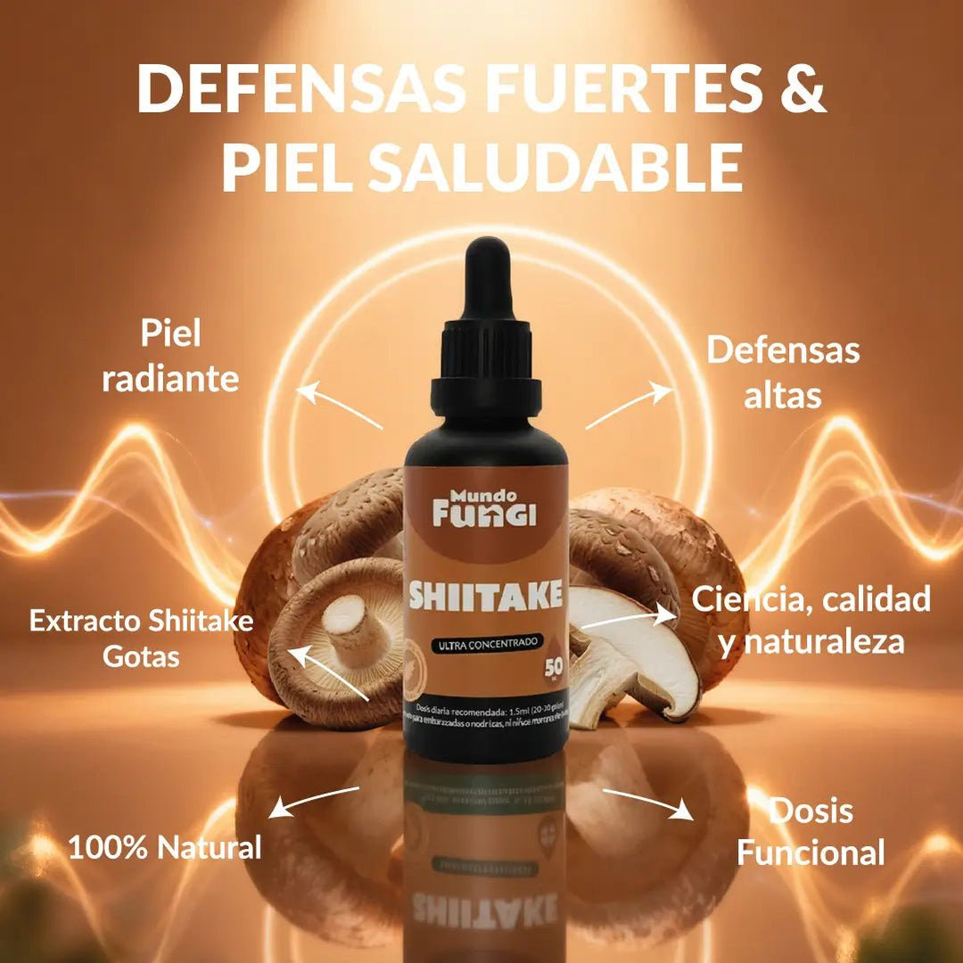 Shiitake Gotas – Piel y Defensas