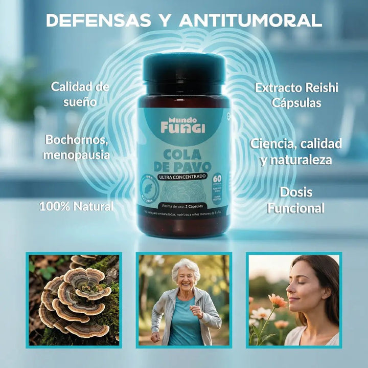Cola de Pavo Cápsulas – Defensas y Antitumoral
