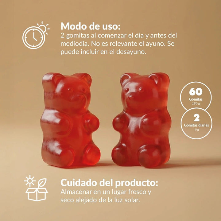 Gummie Melena + Cola de Pavo