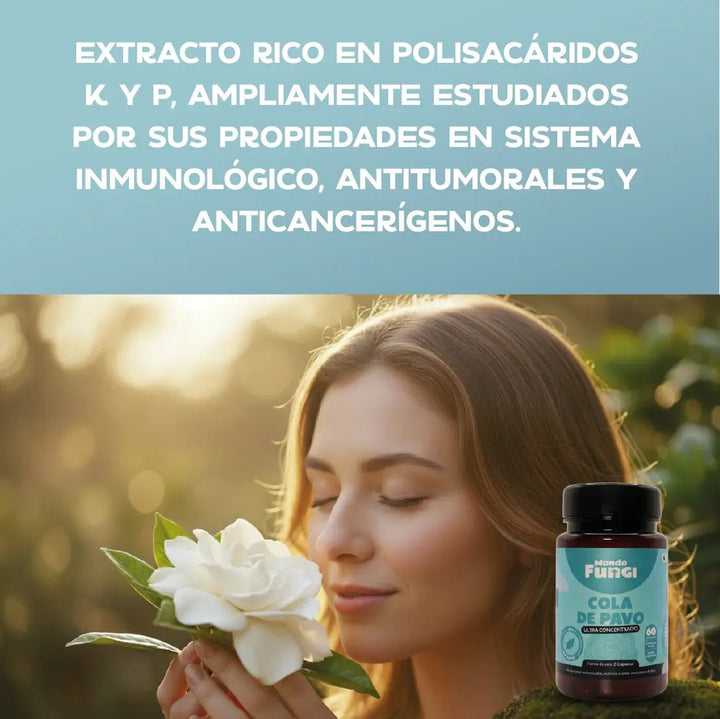Cola de Pavo Cápsulas – Defensas y Antitumoral