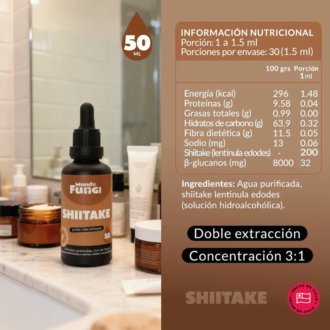 Shiitake Gotas – Piel y Defensas