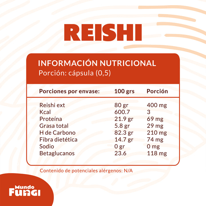 Extracto Reishi - Cápsulas