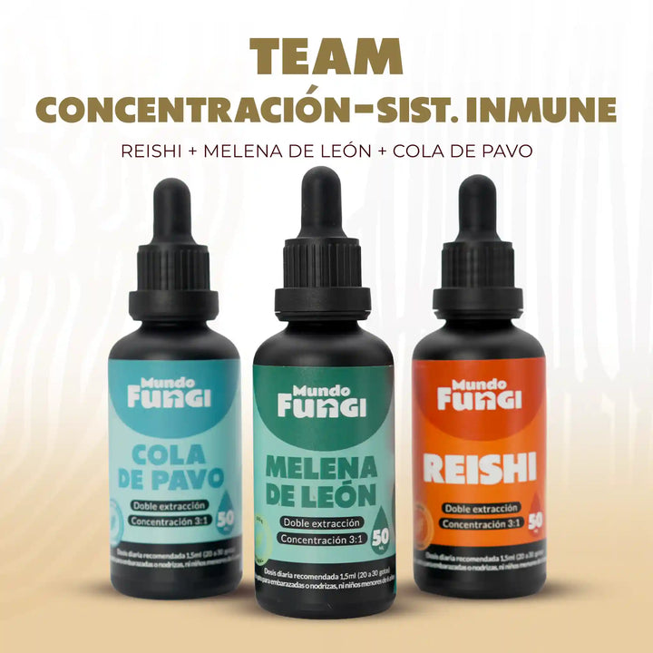 Pack TEAM Concentración + sistema inmune XL
