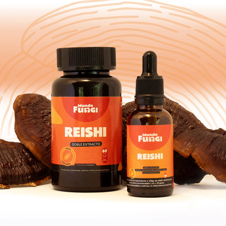 Packs gotas y capsulas Reishi