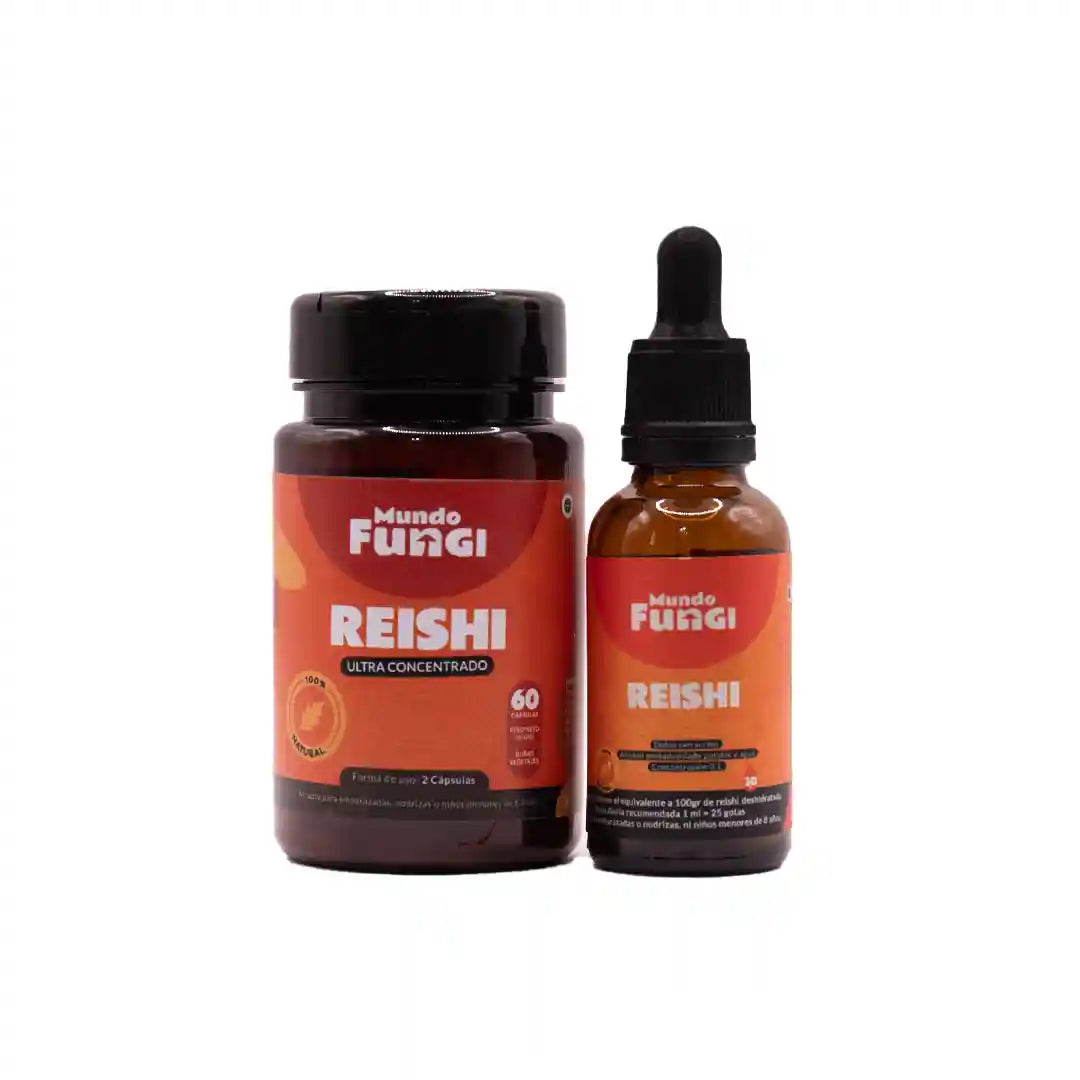 Packs gotas y capsulas Reishi