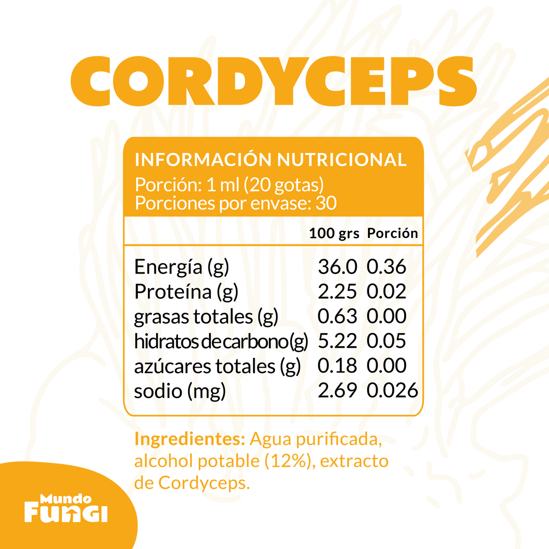 Extracto Cordyceps - Gotas Ultra Concentrado