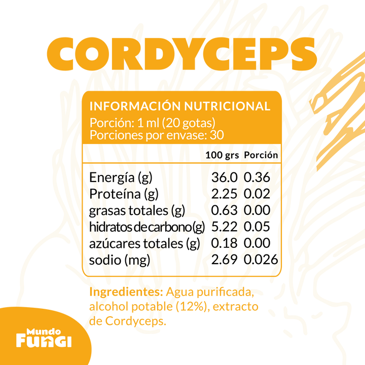 Extracto Cordyceps - Gotas Ultra Concentrado