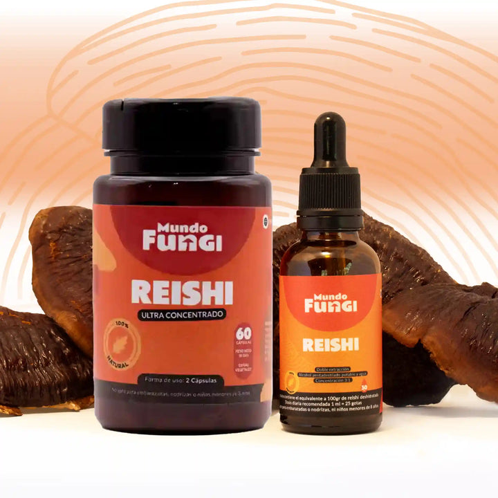 Packs gotas y capsulas Reishi